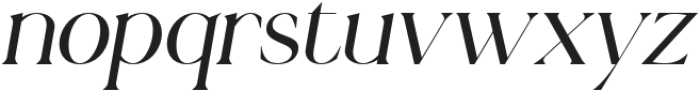 Gervia Serif Italic Italic otf (400) Font LOWERCASE