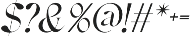 Geryn Italic otf (400) Font OTHER CHARS