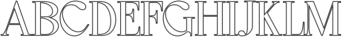 Geryn Outline otf (400) Font UPPERCASE