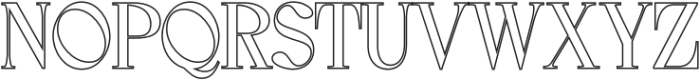 Geryn Outline otf (400) Font UPPERCASE