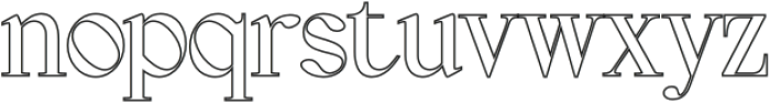 Geryn Outline otf (400) Font LOWERCASE