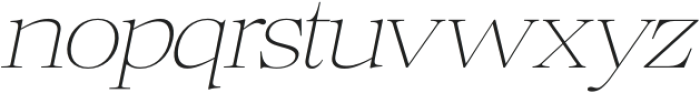 Gestalo Thin Slanted otf (100) Font LOWERCASE
