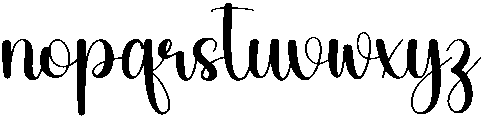 Gesture Regular otf (400) Font LOWERCASE
