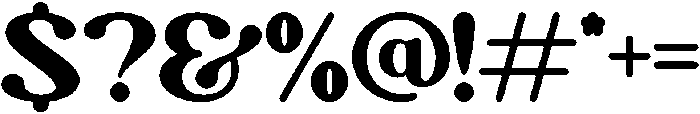 Gesture otf (400) Font OTHER CHARS