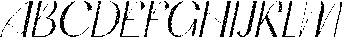 Gevaline Disco Italic otf (400) Font UPPERCASE