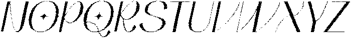 Gevaline Disco Italic otf (400) Font UPPERCASE