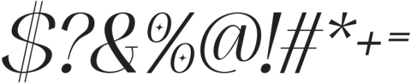 Gevaline Italic otf (400) Font OTHER CHARS