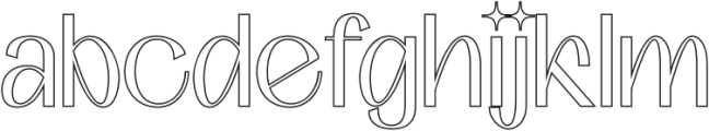 Gevaline Outline otf (400) FONT