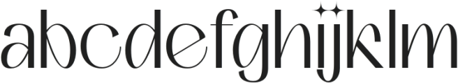 Gevaline Regular otf (400) Font LOWERCASE