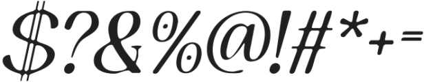 GevalineBlur-Italic otf (400) Font OTHER CHARS