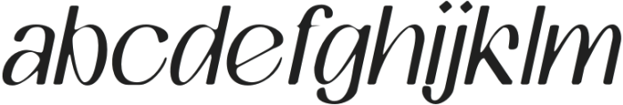 GevalineBlur-Italic otf (400) Font LOWERCASE