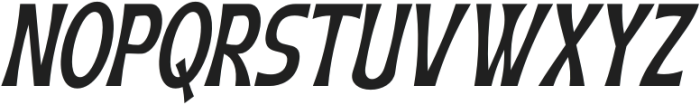 Geximo Condensed Slant Bold otf (700) Font UPPERCASE