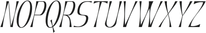 Geximo Condensed Slant Thin otf (100) Font UPPERCASE