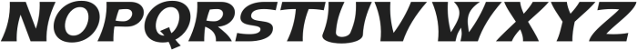 Geximo Expanded Slant Black otf (900) Font UPPERCASE