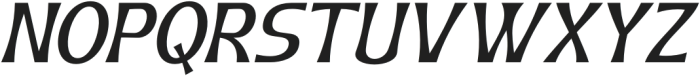 Geximo Slant Medium otf (500) Font UPPERCASE