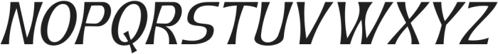 Geximo Slant Regular otf (400) Font UPPERCASE