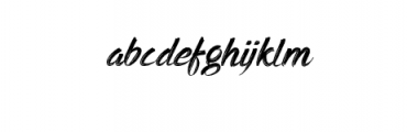 Gebrush Sweger Typeface Font LOWERCASE