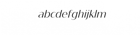 Gendis Italic.otf Font LOWERCASE