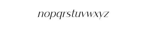 Gendis Italic.otf Font LOWERCASE