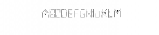 Geometric Font Font UPPERCASE