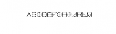 Geometric Line Font Font UPPERCASE