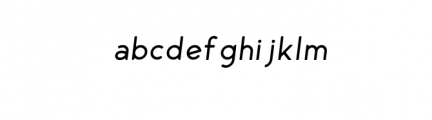 GeraldRounded-Italic.otf Font LOWERCASE