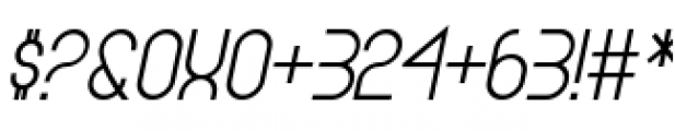 Gemini Alternate Italic Font OTHER CHARS