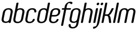 Genesa Italic Font LOWERCASE