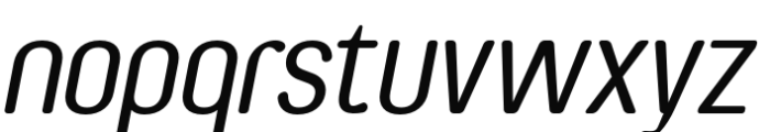 Genesa Italic Font LOWERCASE