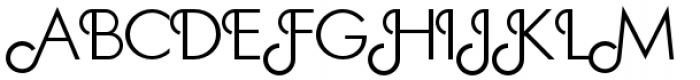 Geometa Deco Light Font UPPERCASE