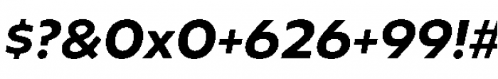 Geometrica Bold Italic Font OTHER CHARS