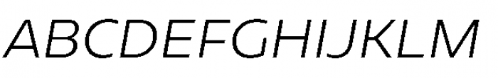 Geometrica Light Italic Font UPPERCASE