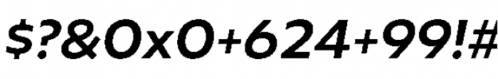Geometrica Medium Italic Font OTHER CHARS