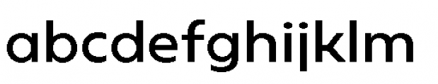 Geometrica Regular Font LOWERCASE