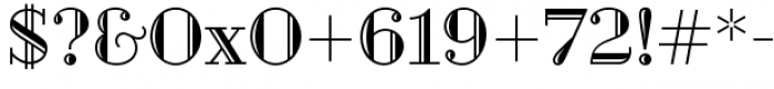 Geotica Four Engraved Font OTHER CHARS