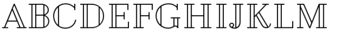 Geotica Four Open Font UPPERCASE