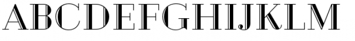 Geotica Three Engraved Font UPPERCASE