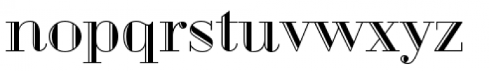 Geotica Three Engraved Font LOWERCASE