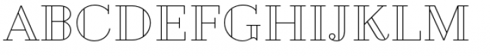 Geotica Three Open Font UPPERCASE