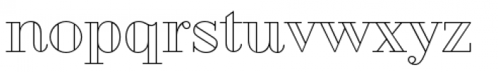 Geotica Three Open Font LOWERCASE