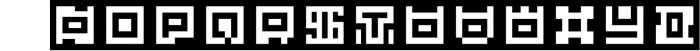 GeoBlocks - a geometric font set of blocks and shapes! 3 Font UPPERCASE