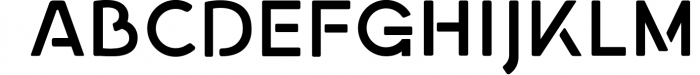 Georgina - A Stencil Hybrid font Font UPPERCASE