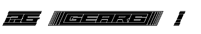 Gear-Black Font OTHER CHARS