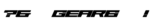 Gear-Clean Font OTHER CHARS