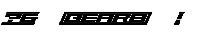 Gear-Frame Font OTHER CHARS