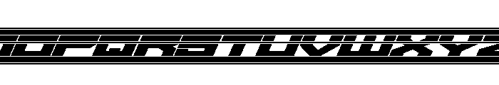 Gear-Line Font UPPERCASE