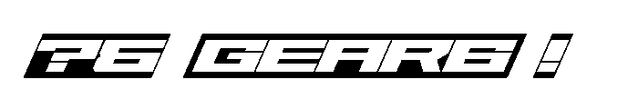 Gear-Rever Font OTHER CHARS