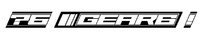 Gear-Reverlight Font OTHER CHARS