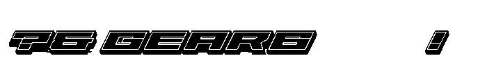 Gear-Shade Font OTHER CHARS