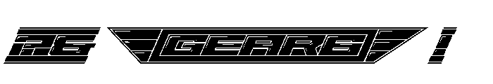 Gear-Shine Font OTHER CHARS